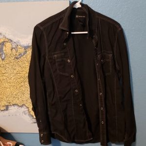 Black International Concepts Botton Down Shirt
